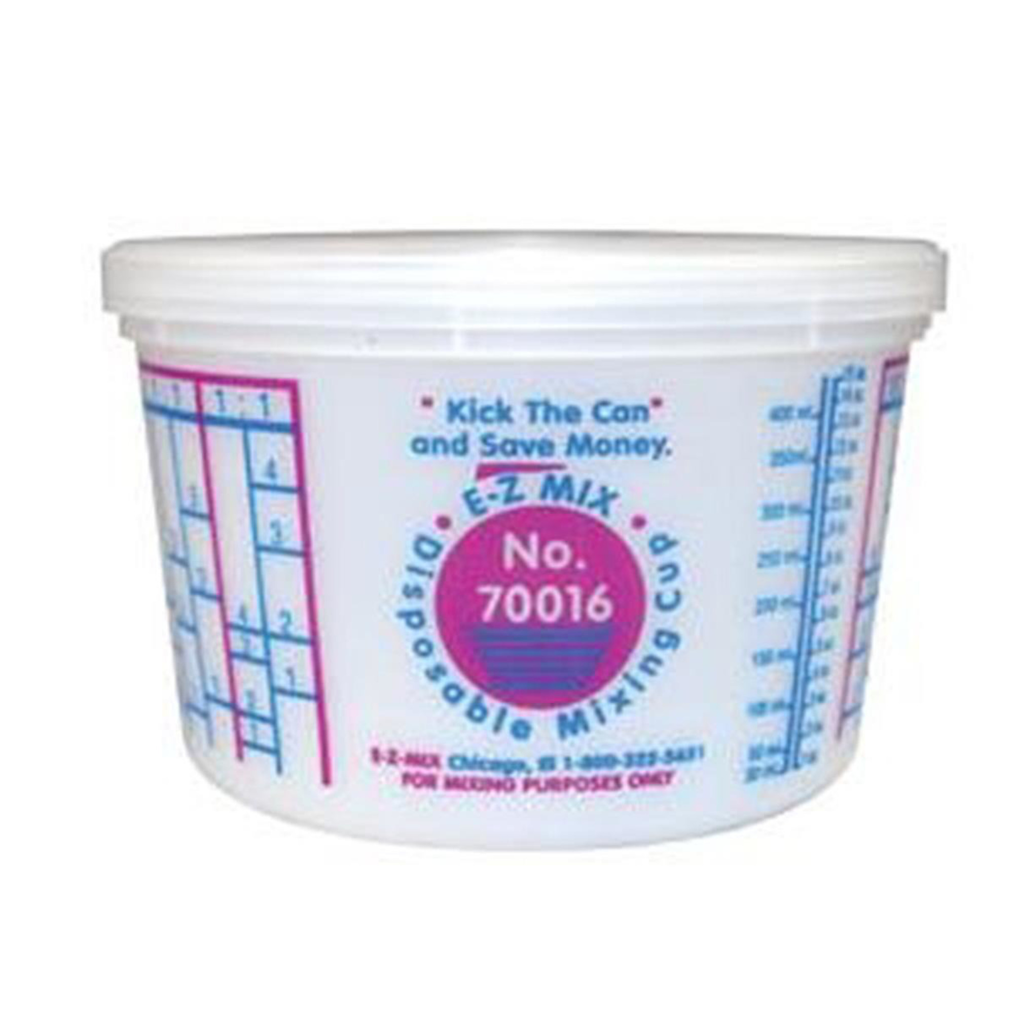 E-Z Mix Disposable Mixing Cups — 1 Pint, 100 Pcs, Model# EZX70016